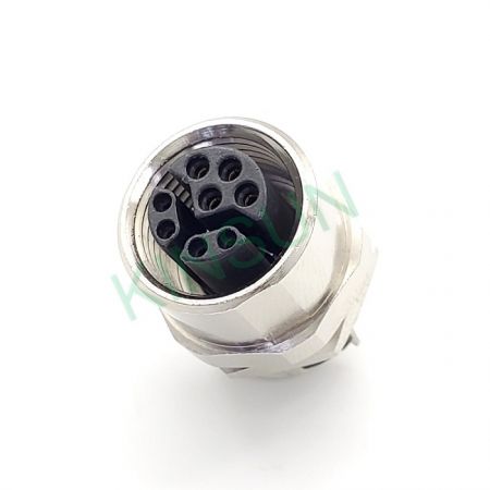 M12 Y Coded 板端防水連接器 - M12 Y Coded Connector_Front View